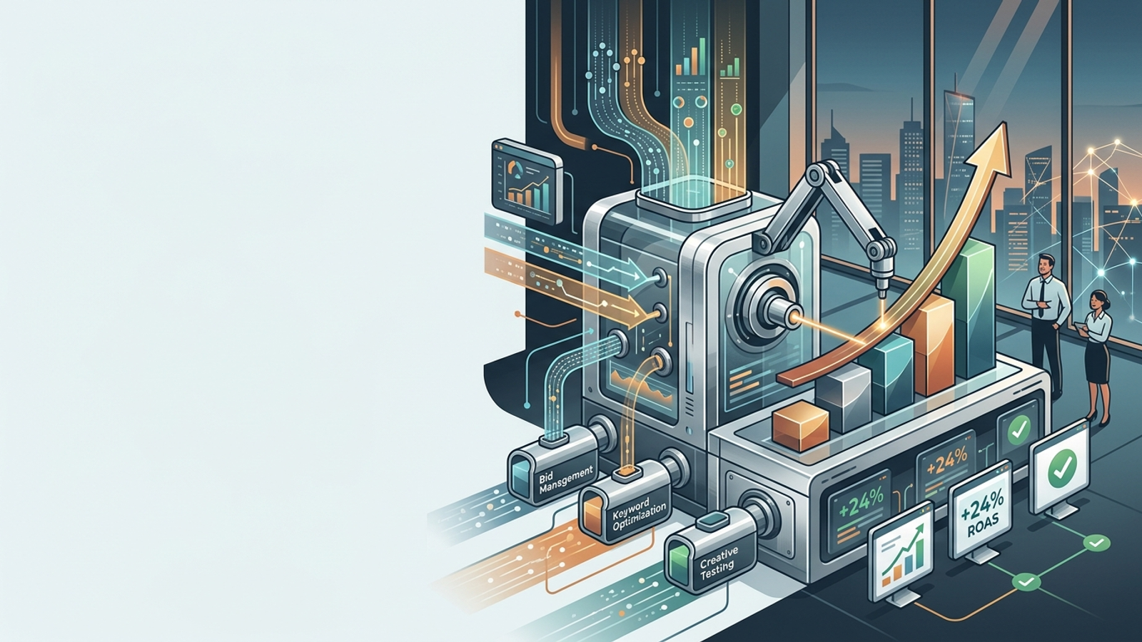 Illustration for: What Is an AI Google Ads Agency? How the Model Works, What It Costs, and When It Beats a Traditional Retainer